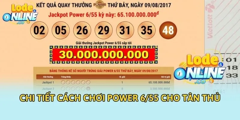 Chi tiết cách chơi Power 6/55 cho tân thủ